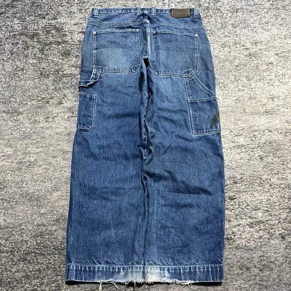 Koman Other - Koman Jeans Carpenter Baggy Wide Leg‎ 34x30 Blue Distressed Skater Vintage Y2K
